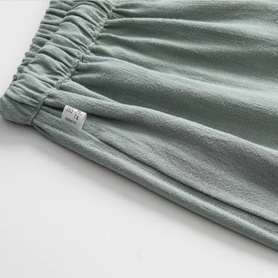 Fez – Leinenhose (Oversized-Passform)