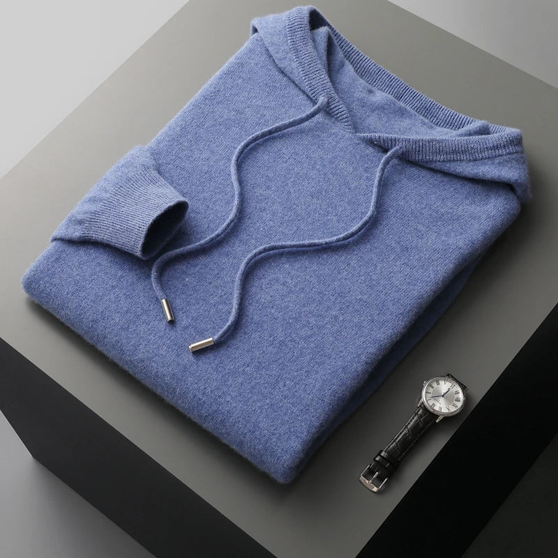 100 % Kaschmir-Kapuzenpullover